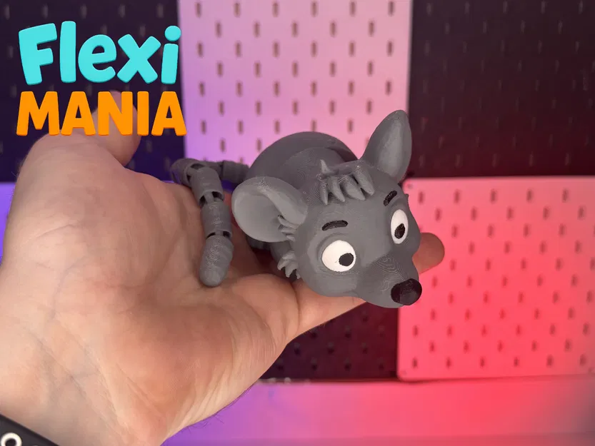 Mô hình chuột cử động linh hoạt đáng yêu - FLEXI - Image 2