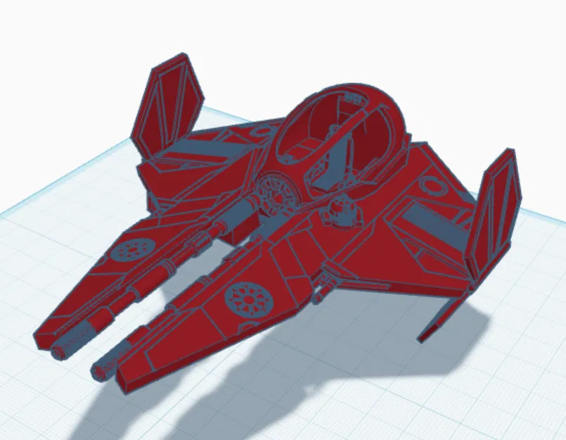 Mô hình tàu chiến Jedi Fighter in 3D độc đáo cho người hâm mộ - Image 1