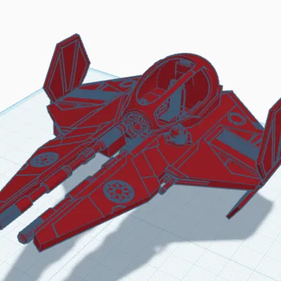 Mô hình tàu chiến Jedi Fighter in 3D độc đáo cho người hâm mộ