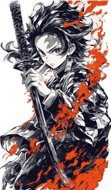 Tranh in Chroma Tanjiro Kamado - Image 3