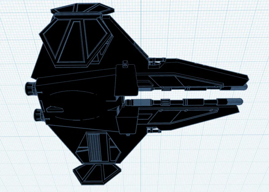 Mô hình 3D phi thuyền Jedi Interceptor - Star Wars chất lượng cao - Image 2