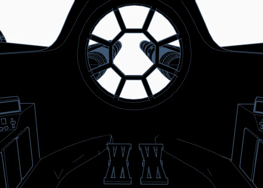 Mô hình 3D phi thuyền Jedi Interceptor - Star Wars chất lượng cao - Image 3