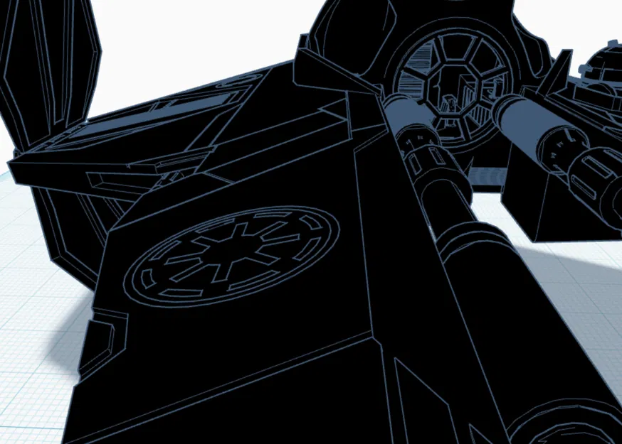 Mô hình 3D phi thuyền Jedi Interceptor - Star Wars chất lượng cao - Image 4