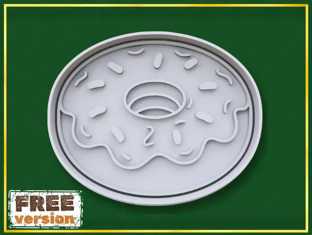 Khuôn Cắt Bánh Quy Hình Bánh Donut Fast Food - Image 1