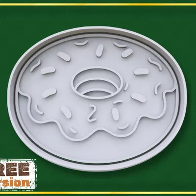 Khuôn Cắt Bánh Quy Hình Bánh Donut Fast Food