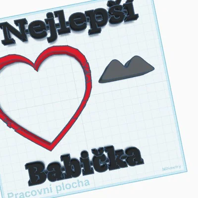 Mô hình trang trí 3D Người bà tuyệt vời nhất - Món quà đầy ý nghĩa