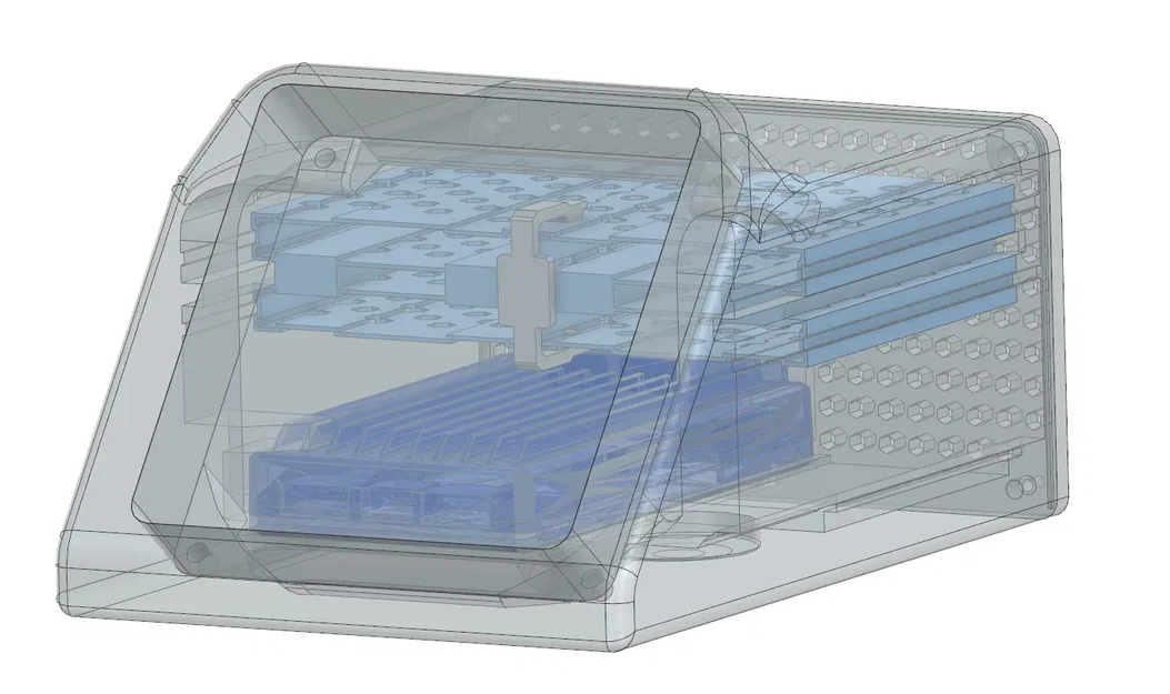 Vỏ case 4-Bay SATA SSD cho Zimaboard 2 - Image 2