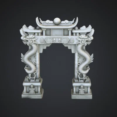 Cổng Đền Rồng Á Đông – Cổng Vòm Rồng Huyền Thoại Chạm Khắc Tinh Xảo