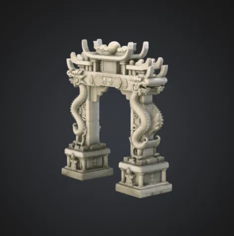 Cổng Đền Rồng Á Đông – Cổng Vòm Rồng Huyền Thoại Chạm Khắc Tinh Xảo - Image 2