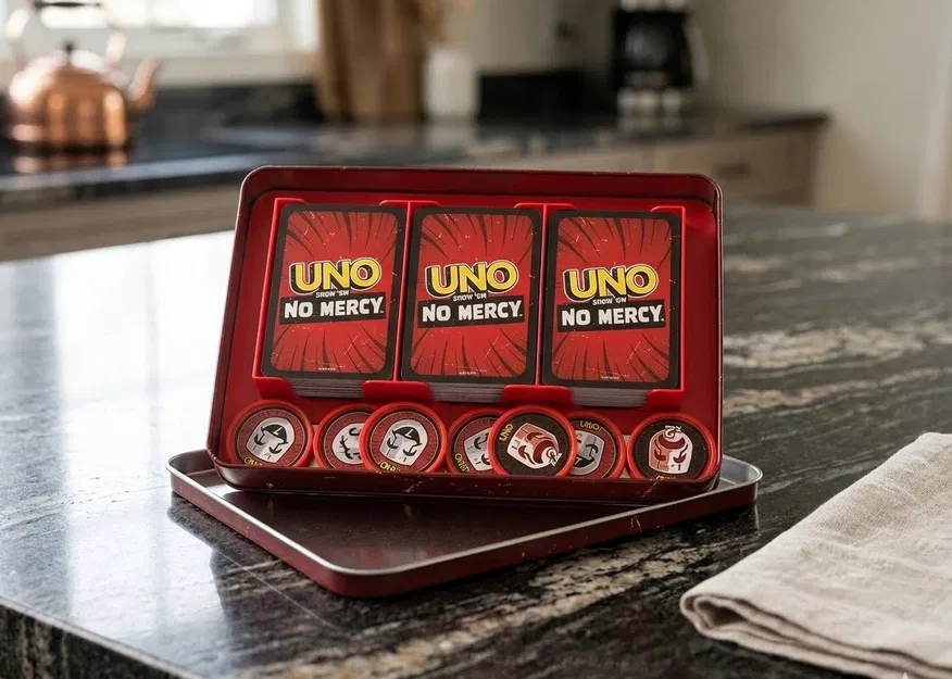 Khay 3 ngăn đựng bộ bài UNO Show 'em No Mercy - Image 1