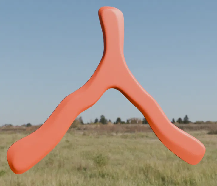 Boomerang Wonky Lambda độc đáo - Image 1