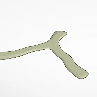 Mô hình boomerang Wonky Lambda 3D dành cho người thuận tay trái