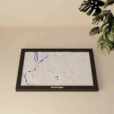 Mô hình địa hình thu nhỏ 3D - Gentbrugge, Bỉ