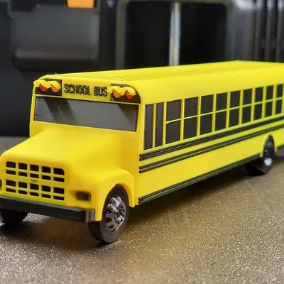 Mô hình xe buýt trường học (School Bus) - File in 3D chất lượng cao