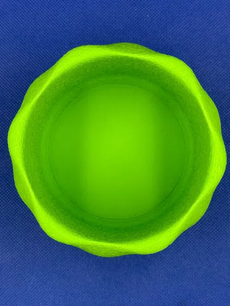 Mẫu in 3D hộp đựng bút và chậu cây trang trí hình sóng tinh tế - Image 2