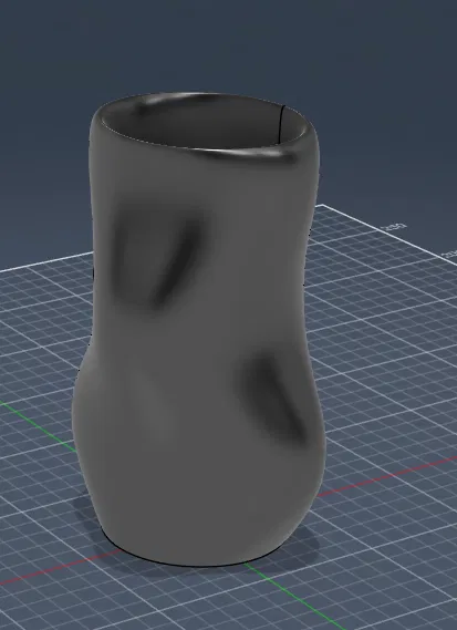 Bình hoa Organic Spline - Thiết kế gợn sóng thanh lịch - Image 3