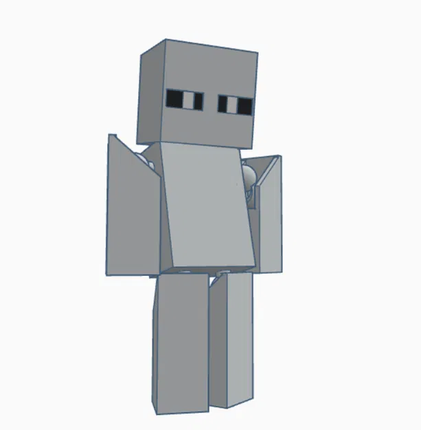 Mô hình nhân vật Minecraft linh hoạt in 3D (Pose-able Figure) - Image 2