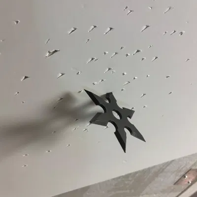 Mô hình phi tiêu Ninja 6 cánh (Shuriken) dùng cho in 3D