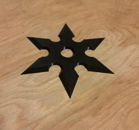 Mô hình phi tiêu Ninja 6 cánh (Shuriken) dùng cho in 3D - Image 2