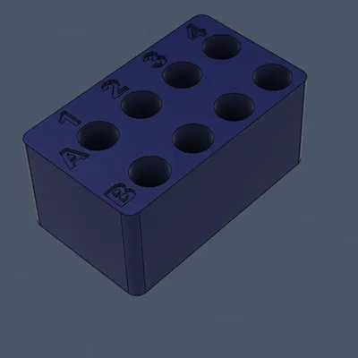 Giá Đỡ Ống Nghiệm 5ml | 8 Lỗ