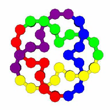 Mô hình toán học 3D Stewart Cinquefoil Knot 5 độc đáo