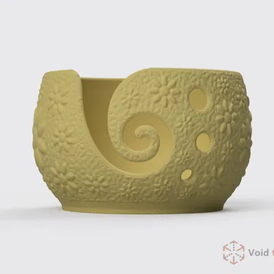 Bát Đựng Len | Họa Tiết Hoa Văn