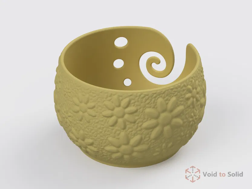 Bát Đựng Len | Họa Tiết Hoa Văn - Image 3