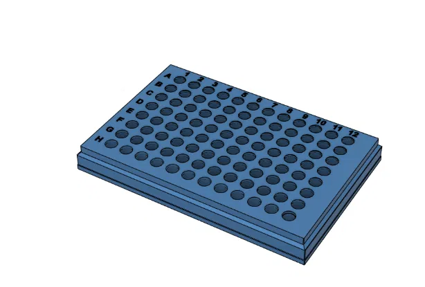 Khay Đựng Mẫu 96 Giếng PCR (96 Well PCR Tray) Cho Phòng Lab - Image 1