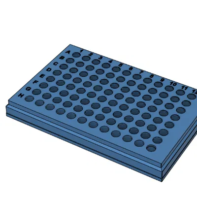 Khay Đựng Mẫu 96 Giếng PCR (96 Well PCR Tray) Cho Phòng Lab