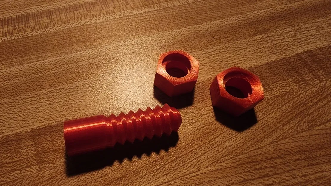 Mô hình bulong 2 đầu ren sáng tạo - Đồ chơi in 3D thú vị - Image 1