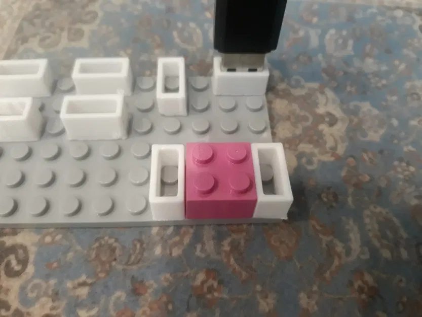 Bộ chuyển đổi LEGO upside down adapter (LEGO adapter ngược) 3D - Image 2