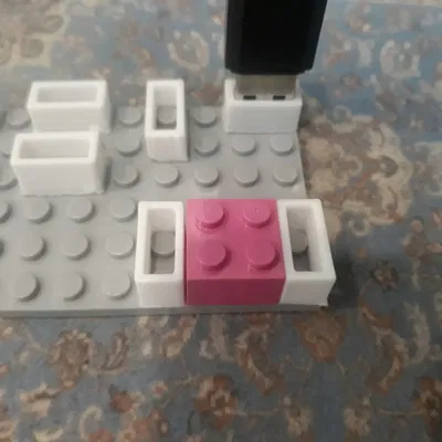 Bộ chuyển đổi LEGO upside down adapter (LEGO adapter ngược) 3D