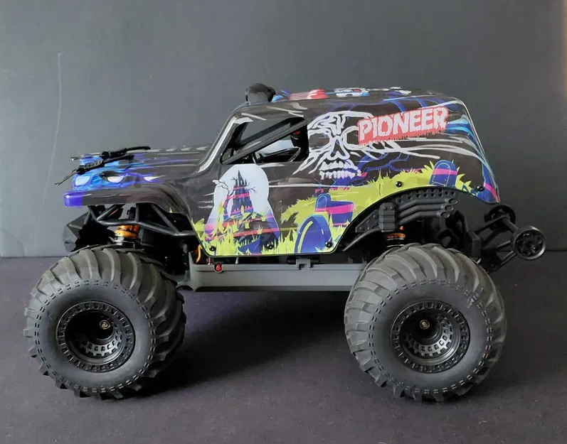 Bộ gá vỏ xe RC 1/14 Hosim (Womaqu) cho dòng xe Hosim M13 Short Course - Image 2