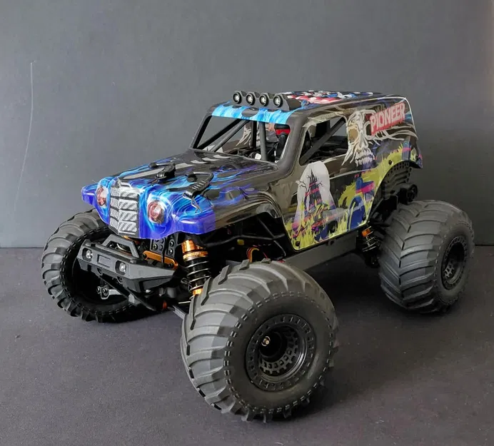 Bộ gá vỏ xe RC 1/14 Hosim (Womaqu) cho dòng xe Hosim M13 Short Course - Image 3