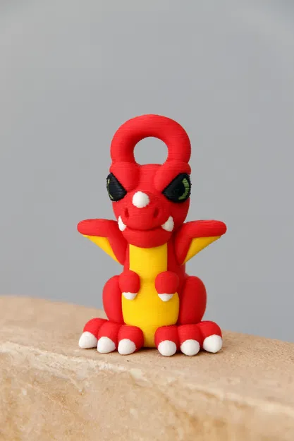 Móc khóa hình rồng (Dragon Keychain) 3D in dễ thương và ấn tượng - Image 1