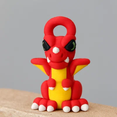 Móc khóa hình rồng (Dragon Keychain) 3D in dễ thương và ấn tượng
