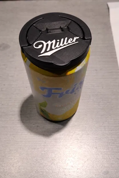 Nắp đậy lon bia Miller 500ml - Phụ kiện in 3D tiện lợi - Image 1