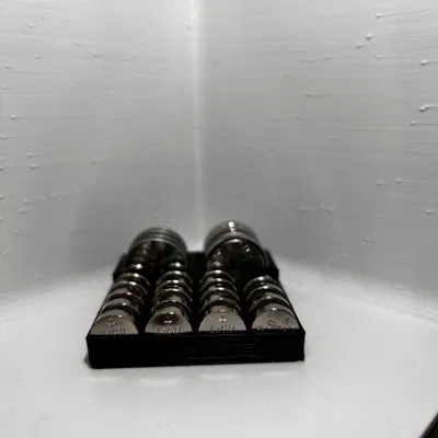 Khay 3D tiện ích sắp xếp pin cúc áo LR44 và CR2032