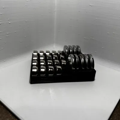 Khay 3D tiện ích sắp xếp pin cúc áo LR44 và CR2032