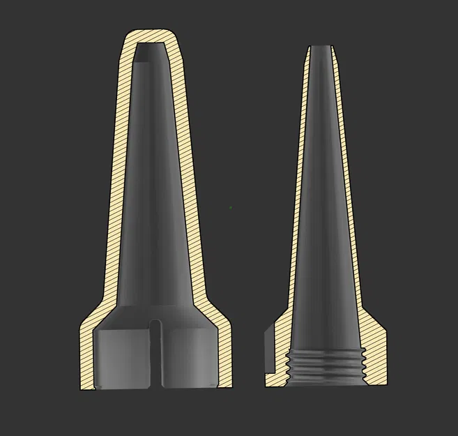 Nắp thay thế cho vòi Permatex (dài 40mm, đường kính 3mm + kèm file STEP) - Image 2