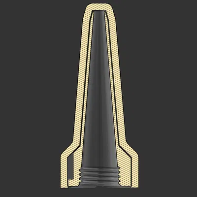 Nắp thay thế cho vòi Permatex (dài 40mm, đường kính 3mm + kèm file STEP)