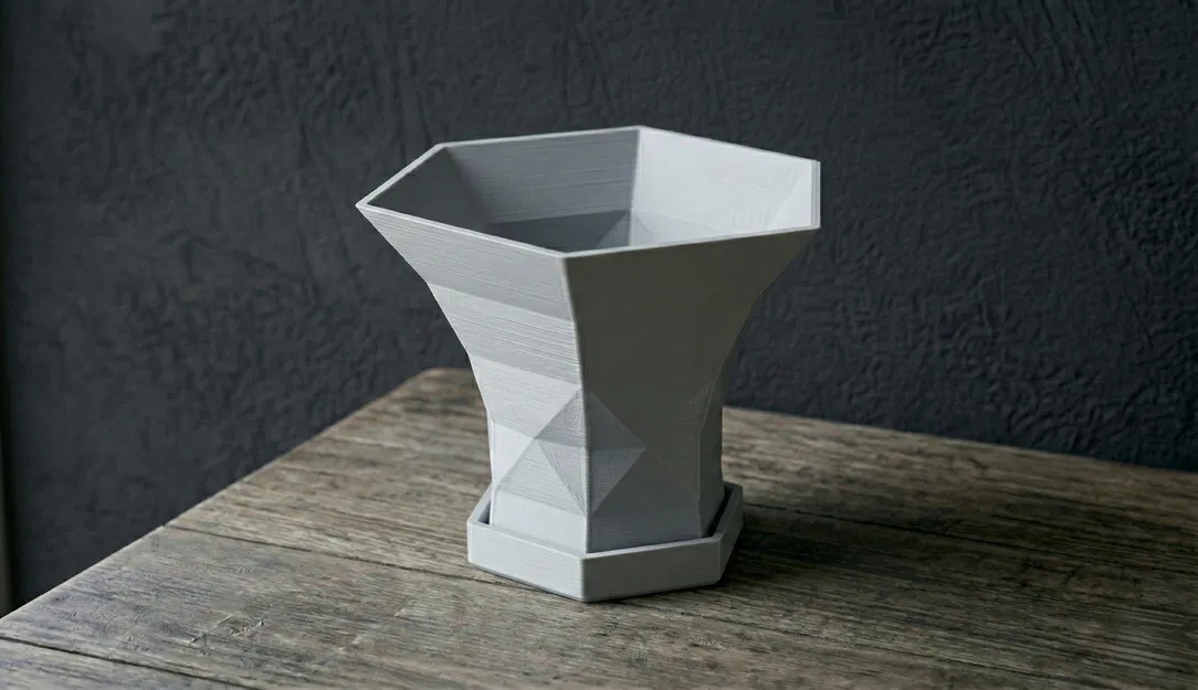 Chậu Cây Họa Tiết Sóng Tùy Chỉnh Kèm Khay Thoát Nước - Image 9