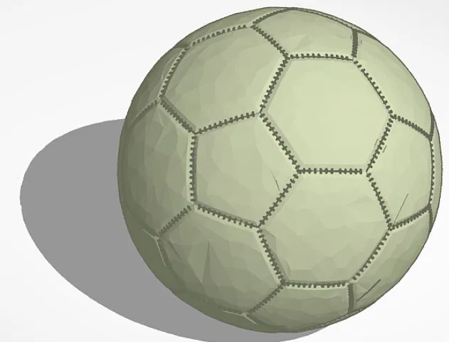 Mô hình quả bóng đá 3D - Soccer Ball trang trí đẹp mắt - Image 1