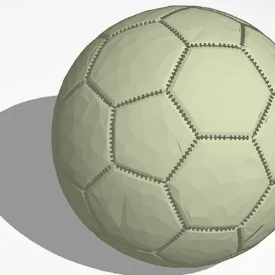 Mô hình quả bóng đá 3D - Soccer Ball trang trí đẹp mắt