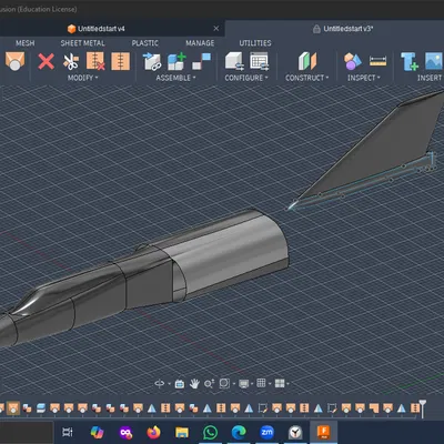 Mô hình in 3D máy bay chiến đấu Dassault Mirage IV-A cực chi tiết