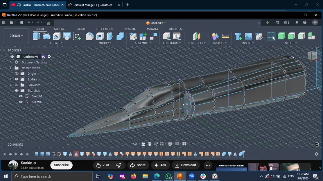 Mô hình máy bay chiến đấu Dassault Mirage F-1 - Thiết kế in 3D đẹp mắt - Image 1