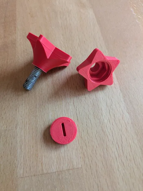 Núm vặn M8 cho ốc lục giác, dùng cho chân đế khoan Wabeco - Image 1