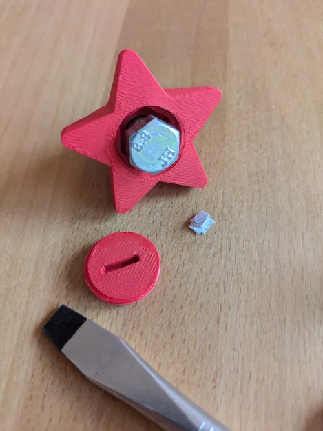 Núm vặn M8 cho ốc lục giác, dùng cho chân đế khoan Wabeco - Image 2