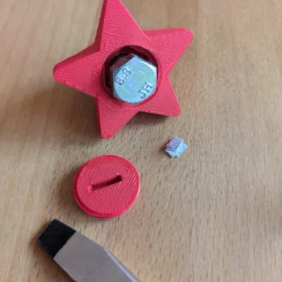 Núm vặn M8 cho ốc lục giác, dùng cho chân đế khoan Wabeco