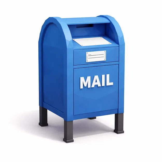 Mô hình hòm thư phong cách Low Poly trang trí độc đáo - Image 1